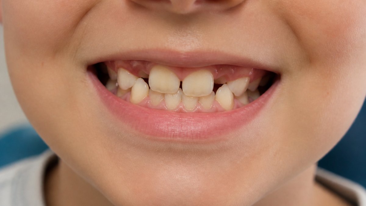 Infographic showing common signs of misaligned teeth that indicate a need for early orthodontic treatment.